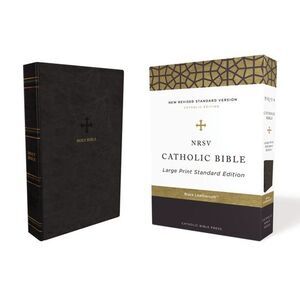 Nrsv, Catholic Bible, Standard Large Print, Leathersoft, Black, Comfort Print: H